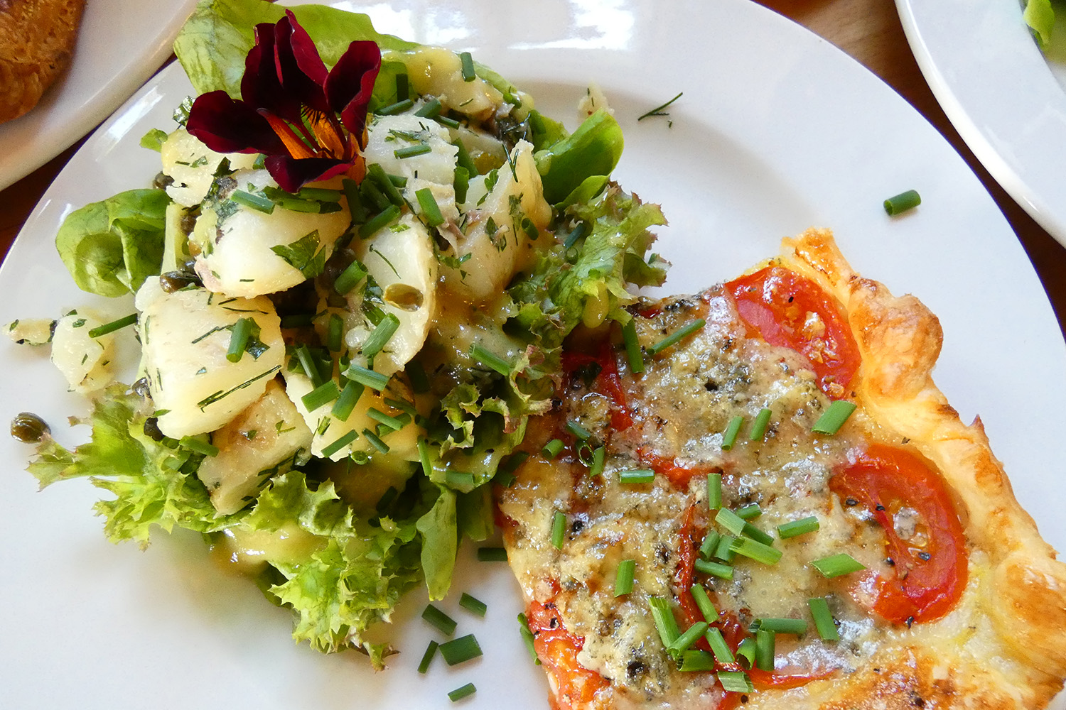 Blue Vinny and Tomato Tart